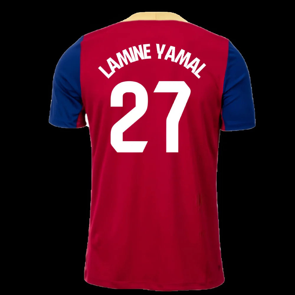 2023-2024 Barcelona Strike Training Shirt (Red) (Lamine Yamal 27)_4