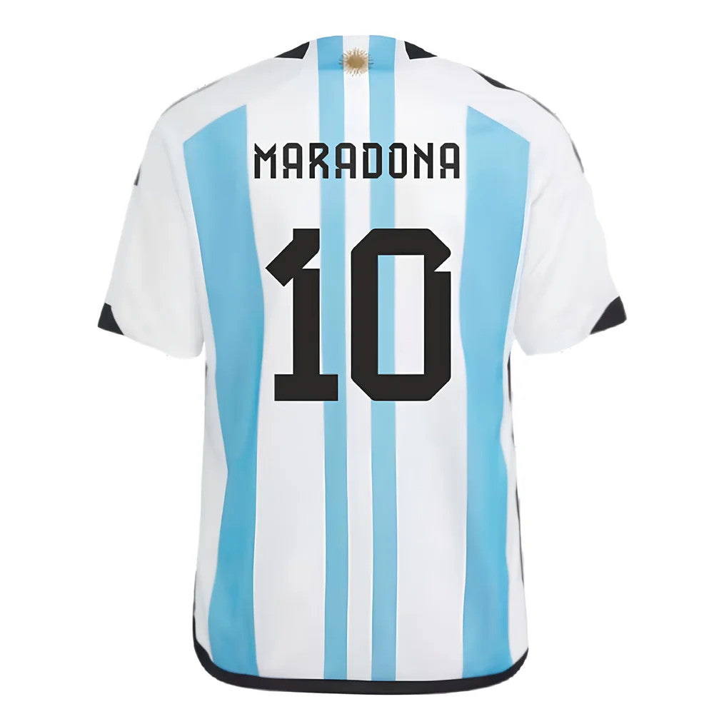 Argentina 2022 World Cup Winners Home Shirt - Kids (MARADONA 10)_4