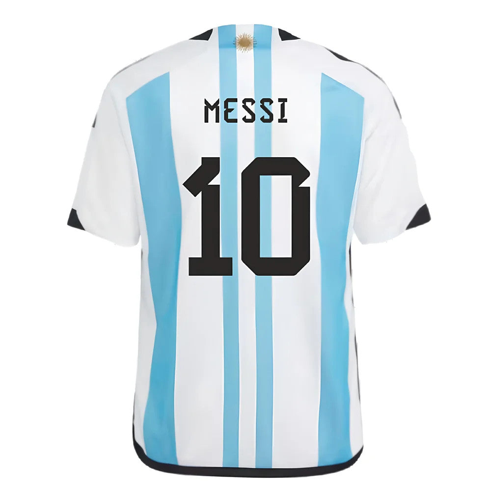 Argentina 2022 World Cup Winners Home Shirt - Kids (MESSI 10)_4