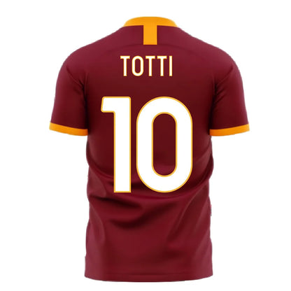 Roma 2025-2026 Home Concept Football Kit (Libero) - No Sponsor (TOTTI 10)_2