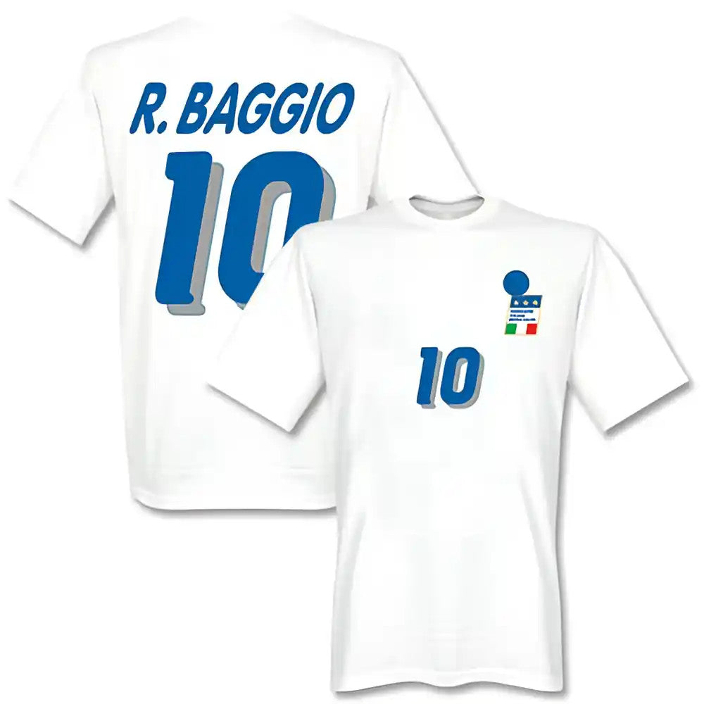 Roberto Baggio Italy 1994 Away T-Shirt (White)_0