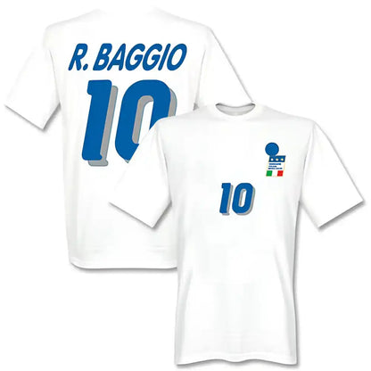Roberto Baggio Italy 1994 Away T-Shirt (White)_1
