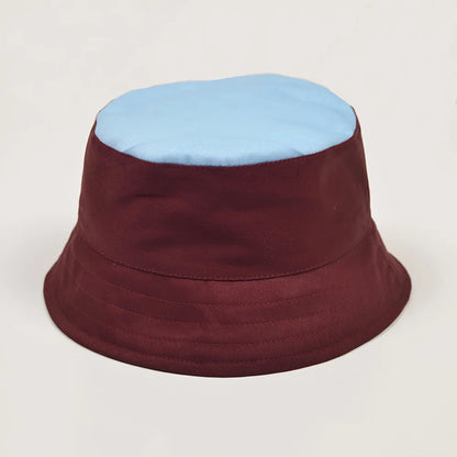TOFFS Bucket Hat - Maroon/Sky_0