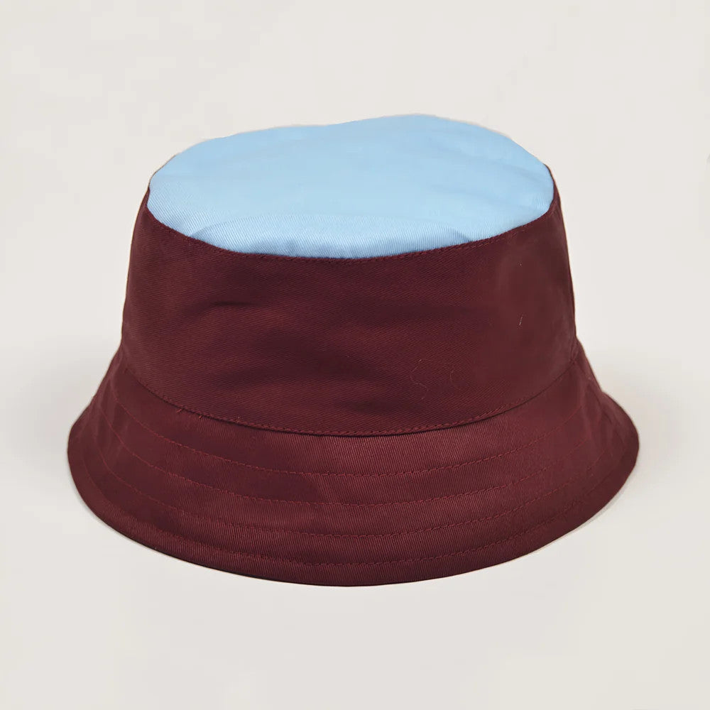 TOFFS Bucket Hat - Maroon/Sky_1