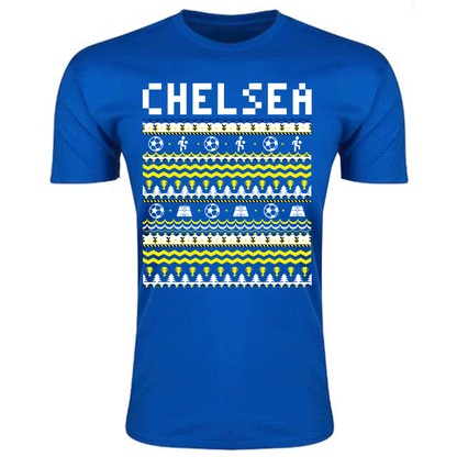 Chelsea Christmas T-Shirt (Blue) - Kids_1