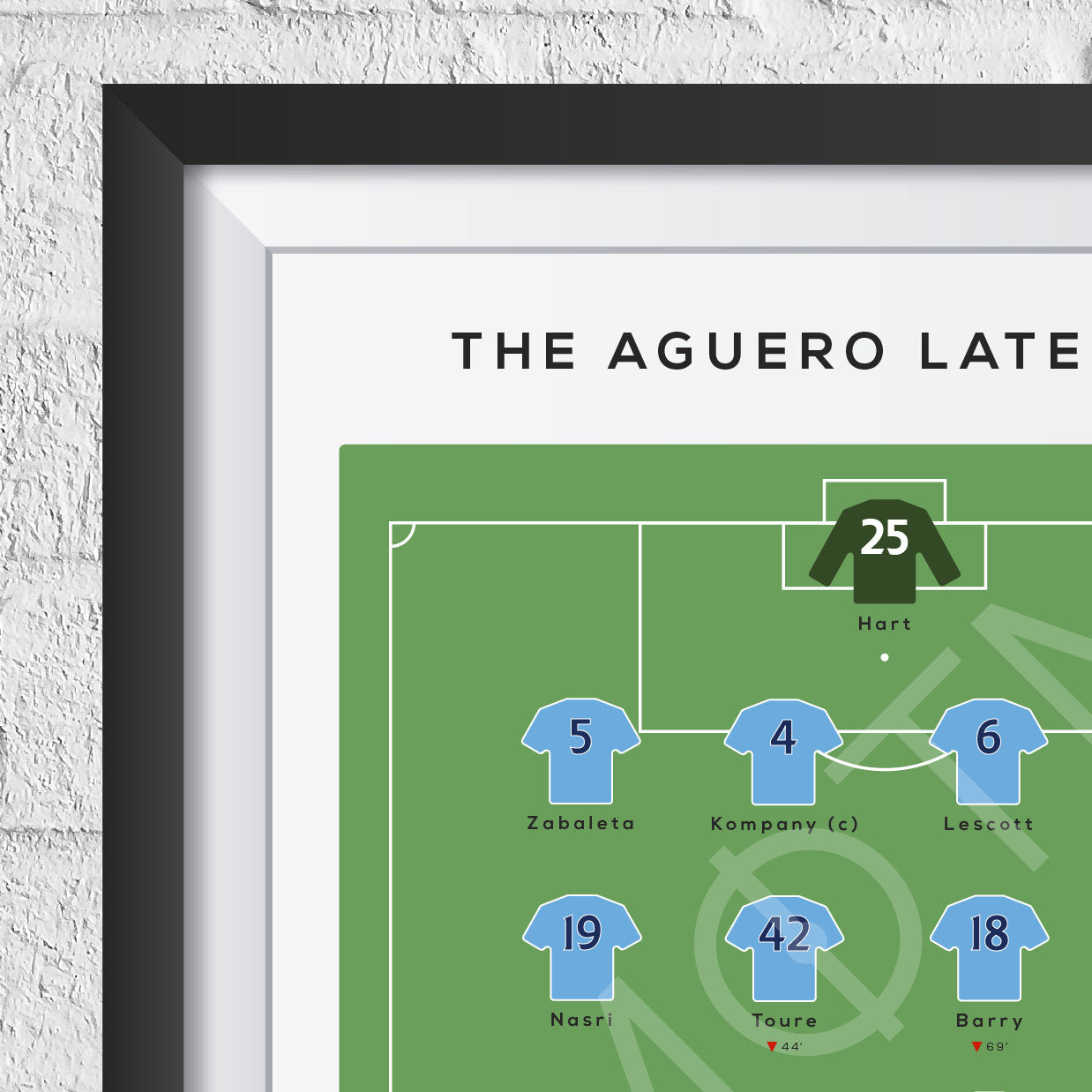 City vs QPR 2012 Premier League Print
