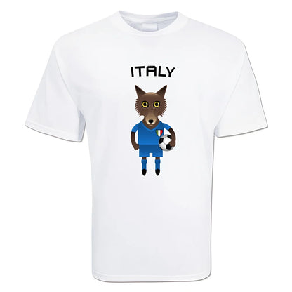 Italy Mascot Soccer T-shirt_1