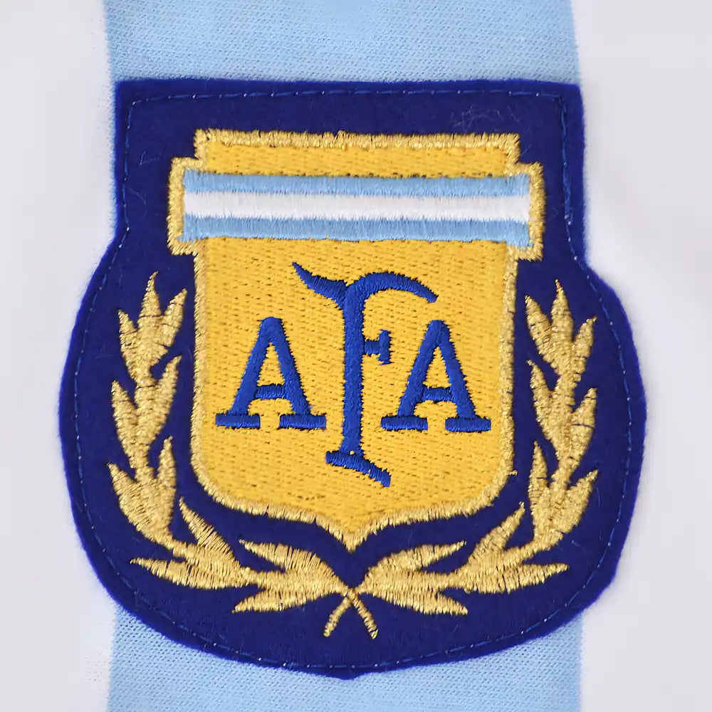 Argentina 1986 World Cup Kids Retro Football Shirt_2