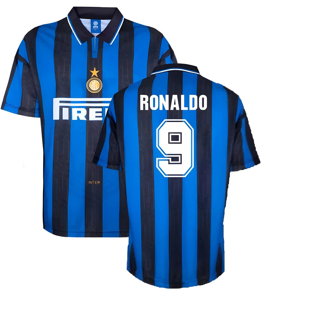 1996 Inter Milan Home Shirt (RONALDO 9)_4