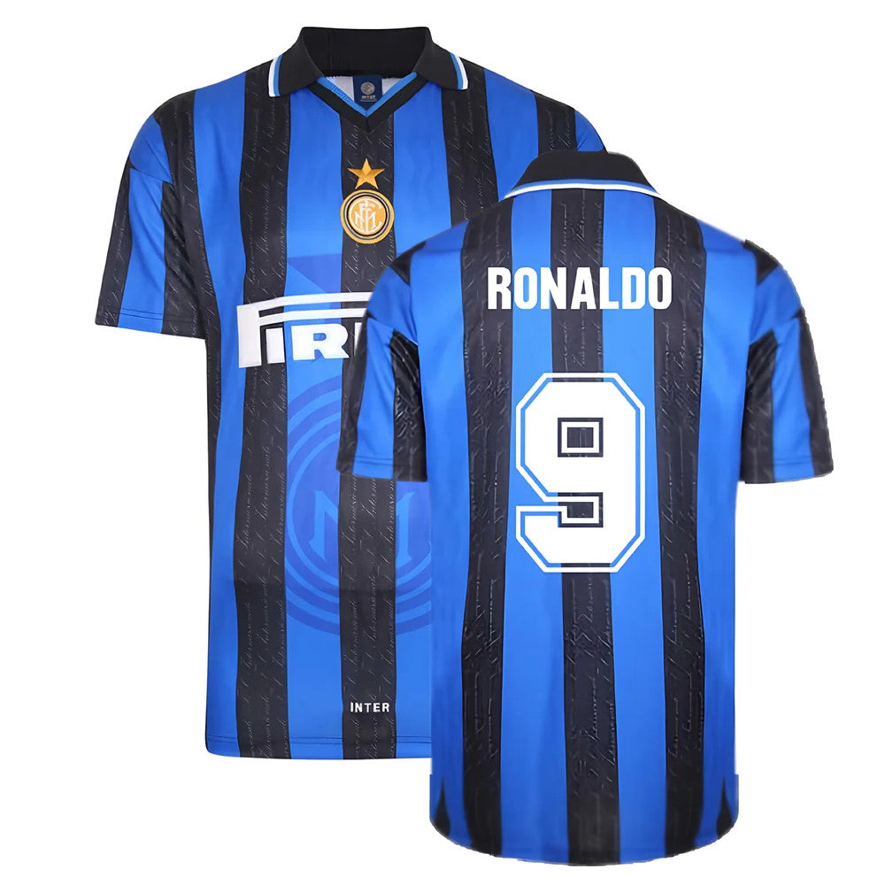 1998 Inter Milan Score Draw Home Shirt (RONALDO 9)_4