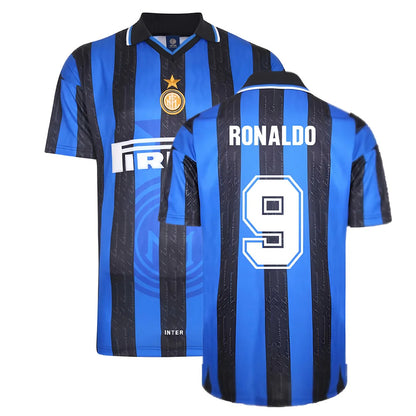 1998 Inter Milan Score Draw Home Shirt (RONALDO 9)_4