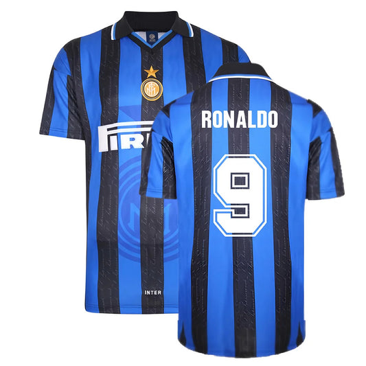 1998 Inter Milan Score Draw Home Shirt (RONALDO 9)_4