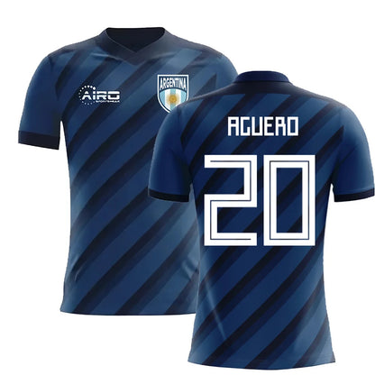 2025-2026 Argentina Away Concept Football Shirt (Aguero 20)_3