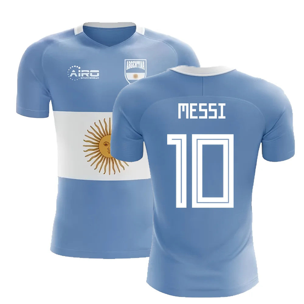 2025-2026 Argentina Flag Concept Football Shirt (Messi 10)_3