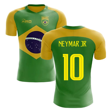 2025-2026 Brazil Flag Concept Football Shirt (Neymar Jr 10)_3