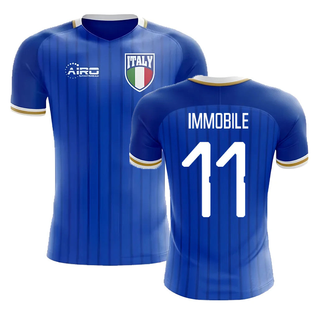 2025-2026 Italy Home Concept Football Shirt (Immobile 11)_3