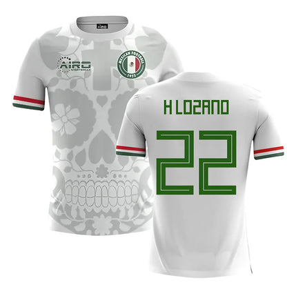 2025-2026 Mexico Away Concept Football Shirt (H.Lozano 22)_4