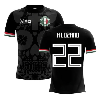 2025-2026 Mexico Third Concept Football Shirt (H.Lozano 22) - Kids_3