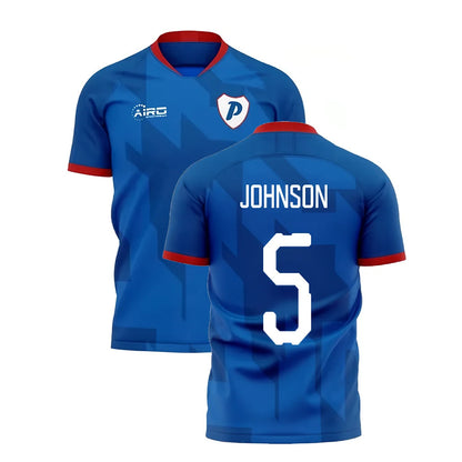 2025-2026 Portsmouth Home Concept Football Shirt (Johnson 5)_3