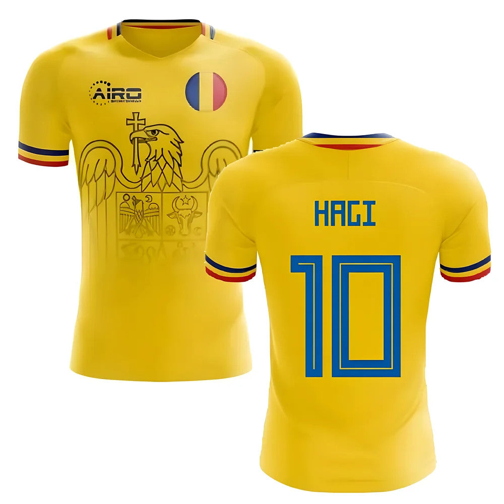 2025-2026 Romania Home Concept Football Shirt (Hagi 10)_0