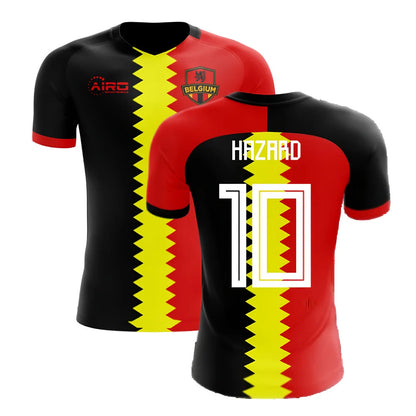 2025-2026 Belgium Flag Concept Football Shirt (Hazard 10)_4
