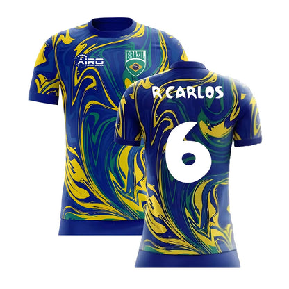 2025-2026 Brazil Away Concept Shirt (R Carlos 6) - Kids_4