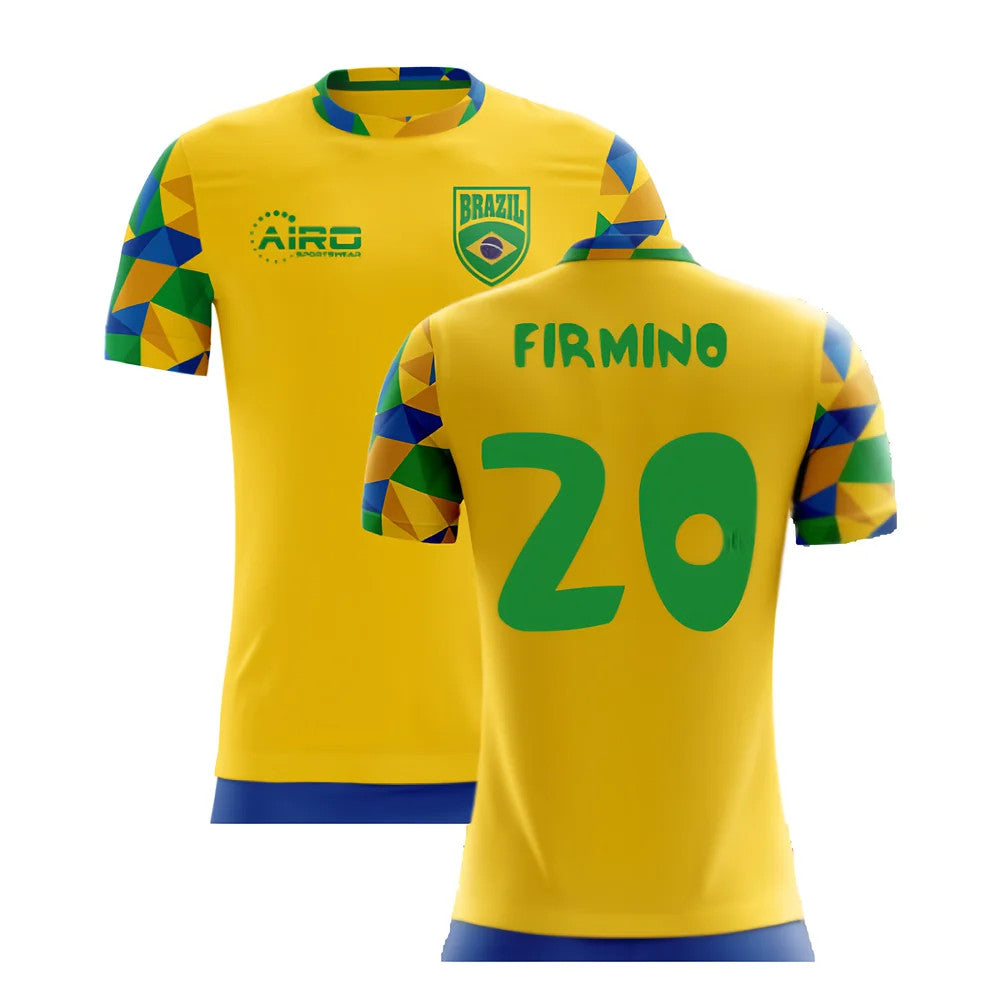 2025-2026 Brazil Home Concept Football Shirt (Firmino 20) - Kids_4
