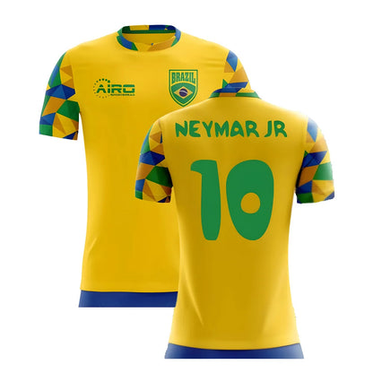 2025-2026 Brazil Home Concept Football Shirt (Neymar Jr 10) - Kids_4