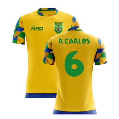 2025-2026 Brazil Home Concept Football Shirt (R Carlos 6) - Kids_4