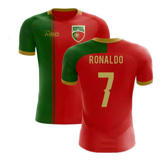 2025-2026 Portugal Flag Home Concept Football Shirt (Ronaldo 7)_4