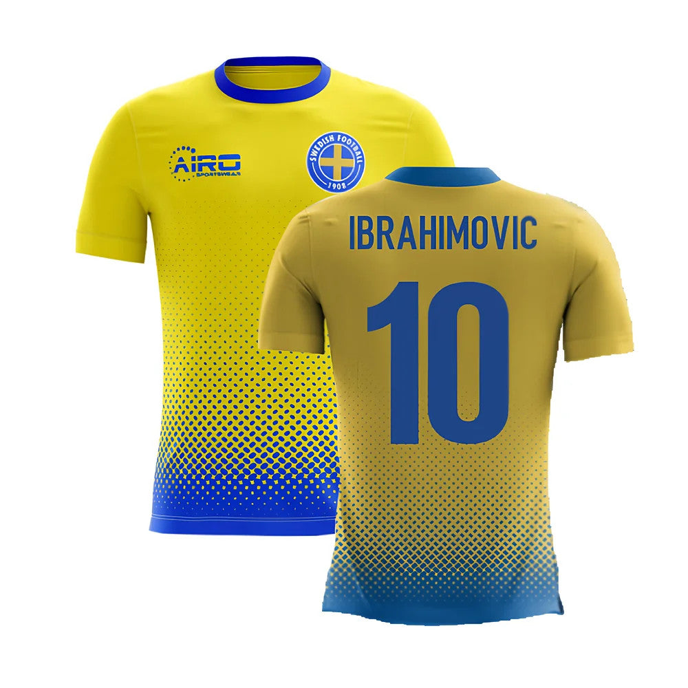 2025-2026 Sweden Airo Concept Home Shirt (Ibrahimovic 10) - Kids_4