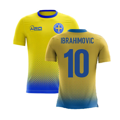 2025-2026 Sweden Airo Concept Home Shirt (Ibrahimovic 10) - Kids_4