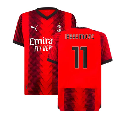 2023-2024 AC Milan Home Authentic Shirt (Ibrahimovic 11)_4