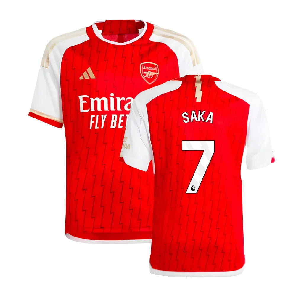 2023-2024 Arsenal Home Shirt (Kids) (Saka 7)_4