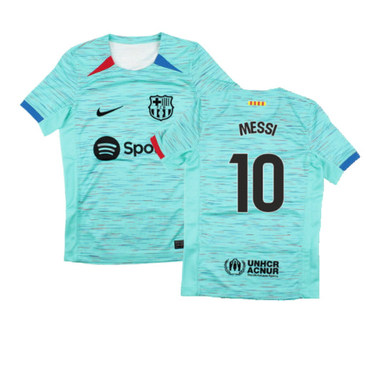 2023-2024 Barcelona Third Shirt (Kids) (Messi 10)_4