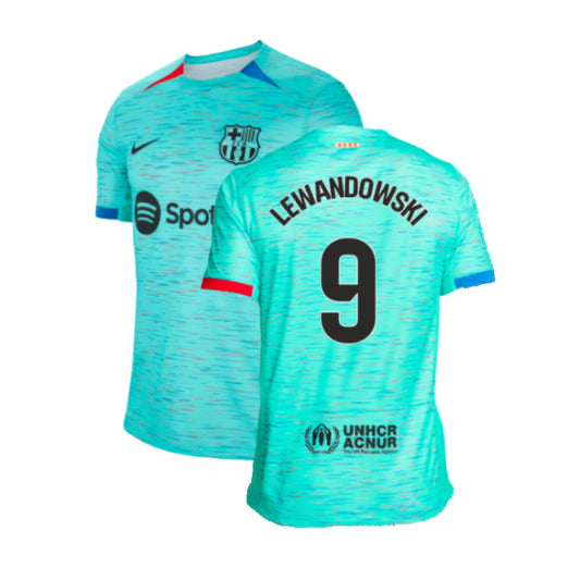 2023-2024 Barcelona Third Shirt (Lewandowski 9)_4