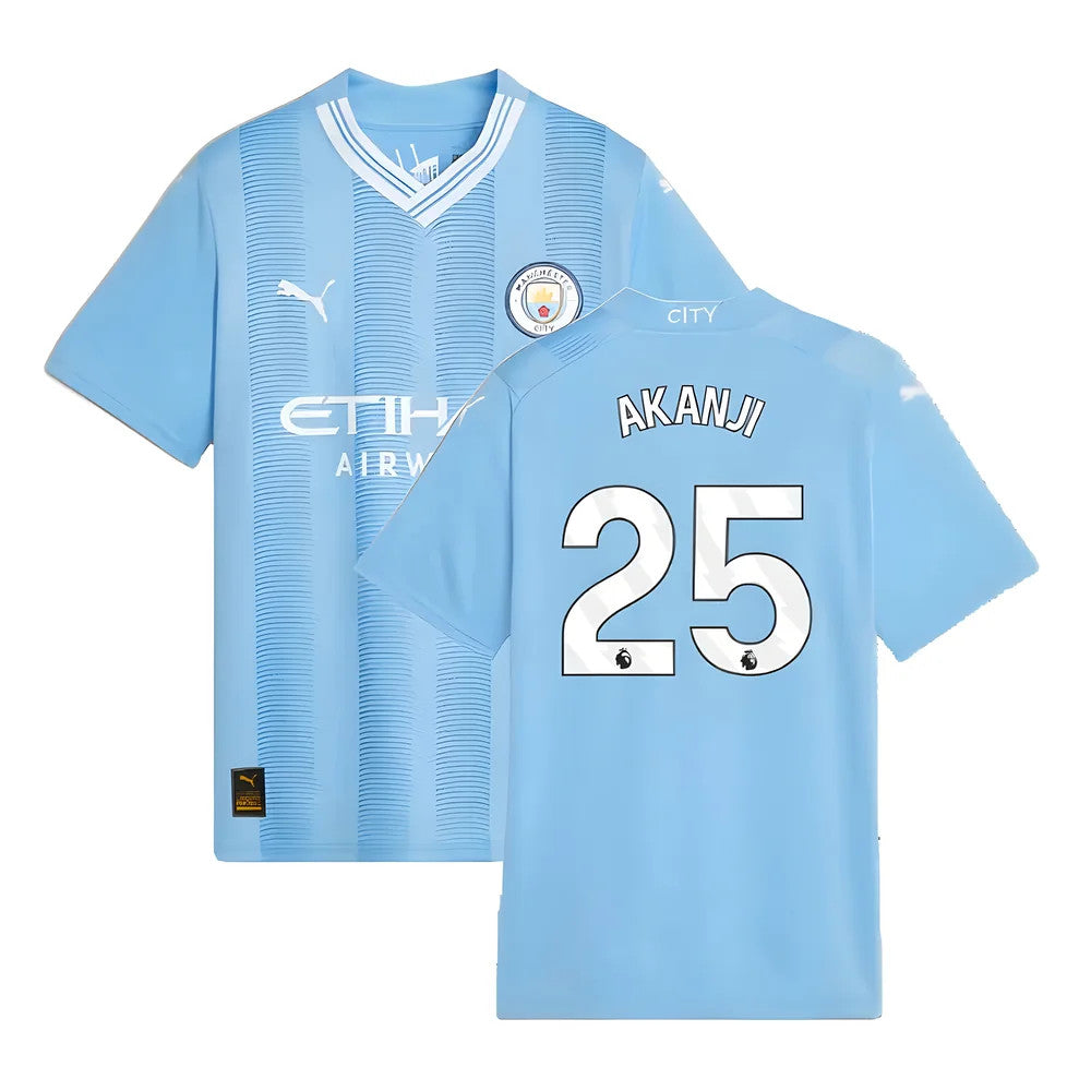 2023-2024 Man City Home Shirt (Kids) (AKANJI 25)_4