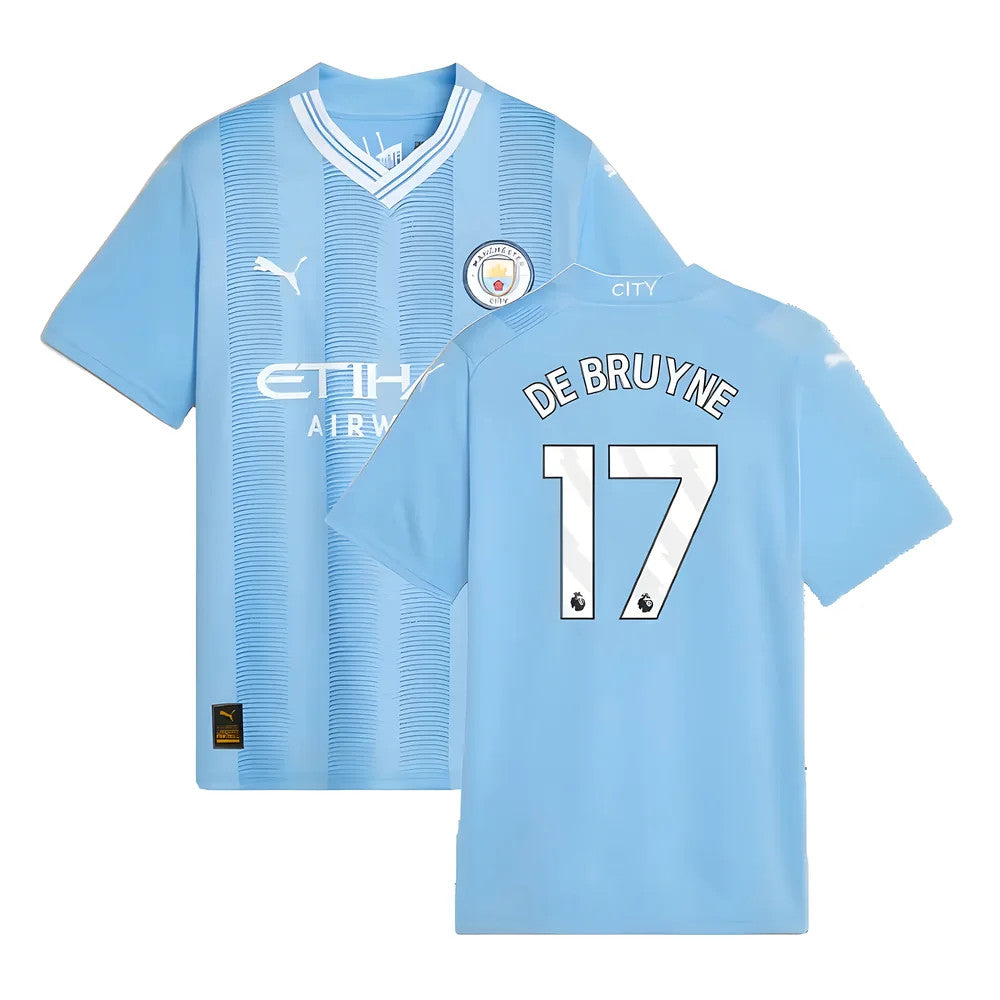 2023-2024 Man City Home Shirt (Kids) (DE BRUYNE 17)_4