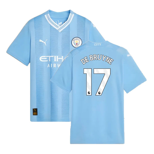 2023-2024 Man City Home Shirt (Kids) (DE BRUYNE 17)_4