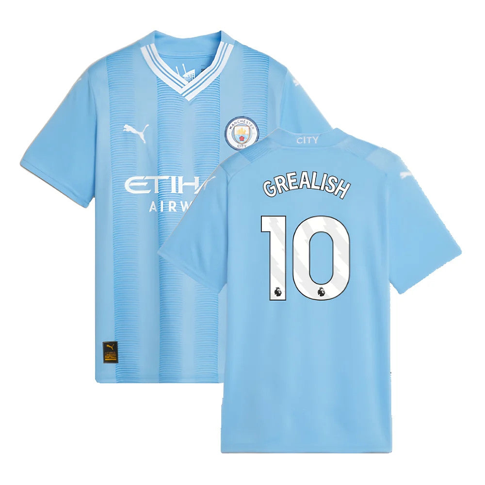 2023-2024 Man City Home Shirt (Kids) (GREALISH 10)_4