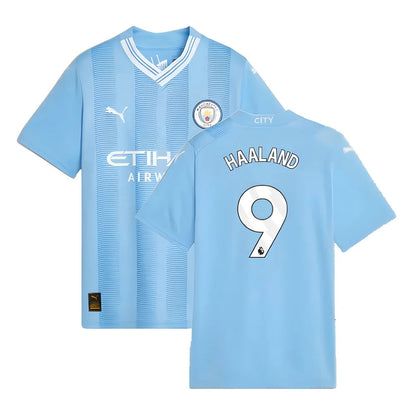 2023-2024 Man City Home Shirt (Kids) (HAALAND 9)_4