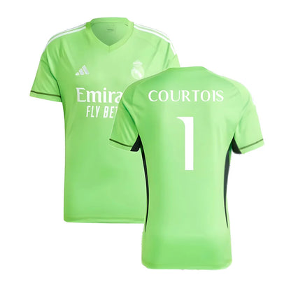 2023-2024 Real Madrid Home Goalkeeper Shirt (Solar Green) (COURTOIS 1)_4