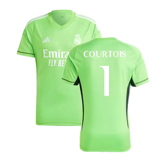 2023-2024 Real Madrid Home Goalkeeper Shirt (Solar Green) (COURTOIS 1)_4