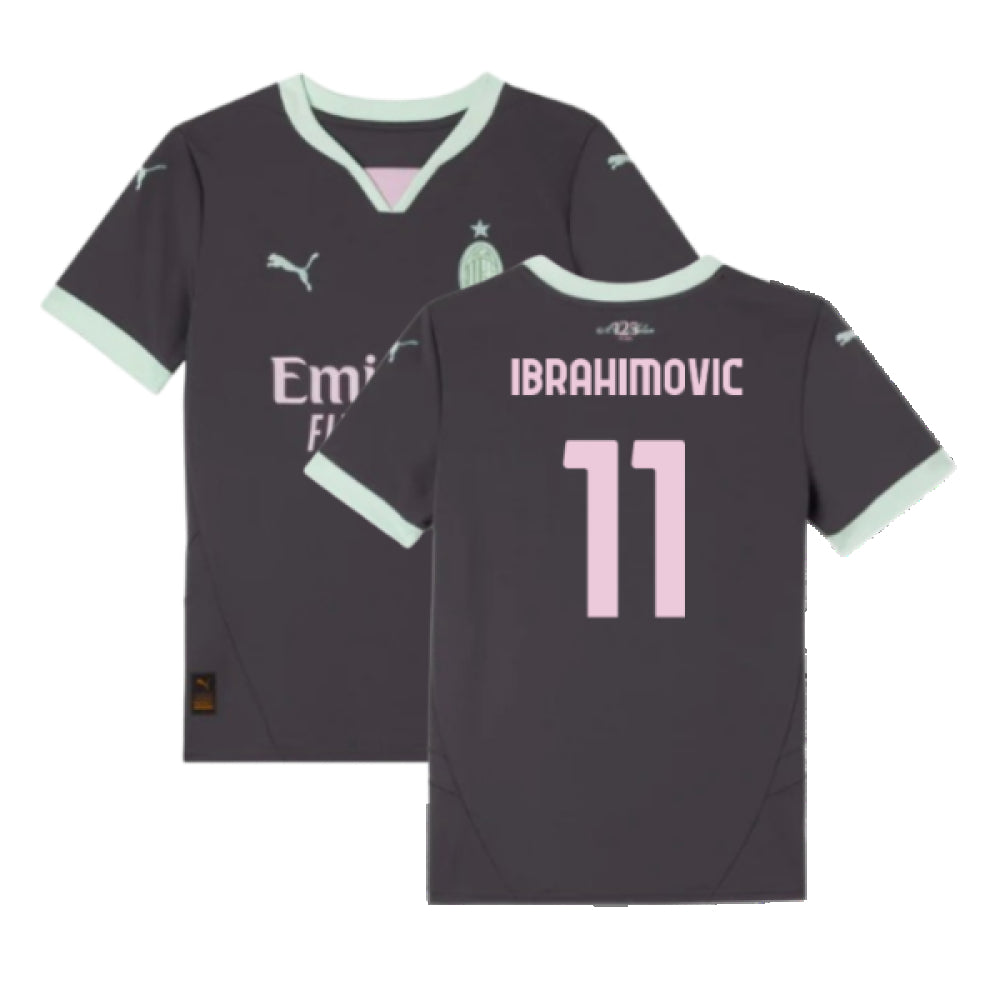 2024-2025 AC Milan Third Shirt (Kids) (Ibrahimovic 11)_6