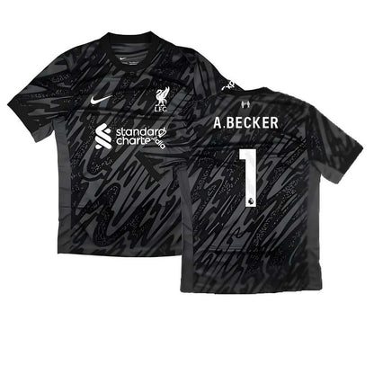 2024-2025 Liverpool Home Goalkeeper Shirt (Black) (A.Becker 1)_4