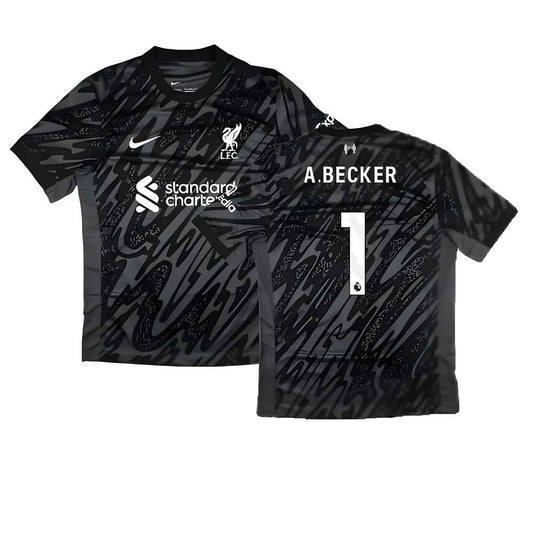 2024-2025 Liverpool Home Goalkeeper Shirt (Black) (A.Becker 1)_4
