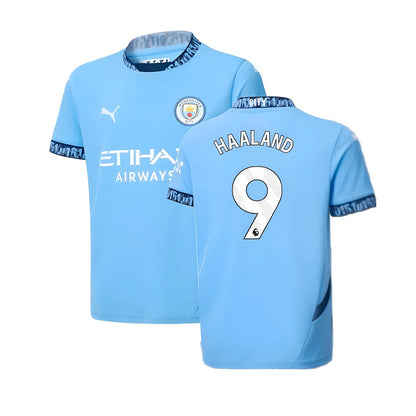 2024-2025 Man City Home Shirt (Kids) (Haaland 9)_4