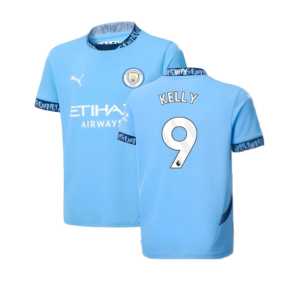 2024-2025 Man City Home Shirt (Kids) (Kelly 9)_4