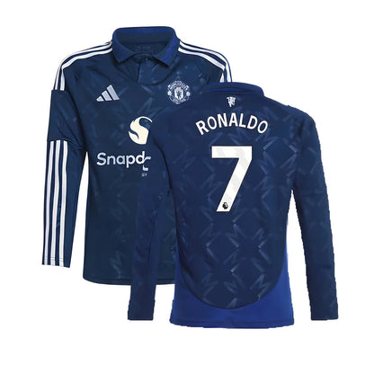 2024-2025 Man Utd Long Sleeve Away Shirt (Kids) (Ronaldo 7)_5