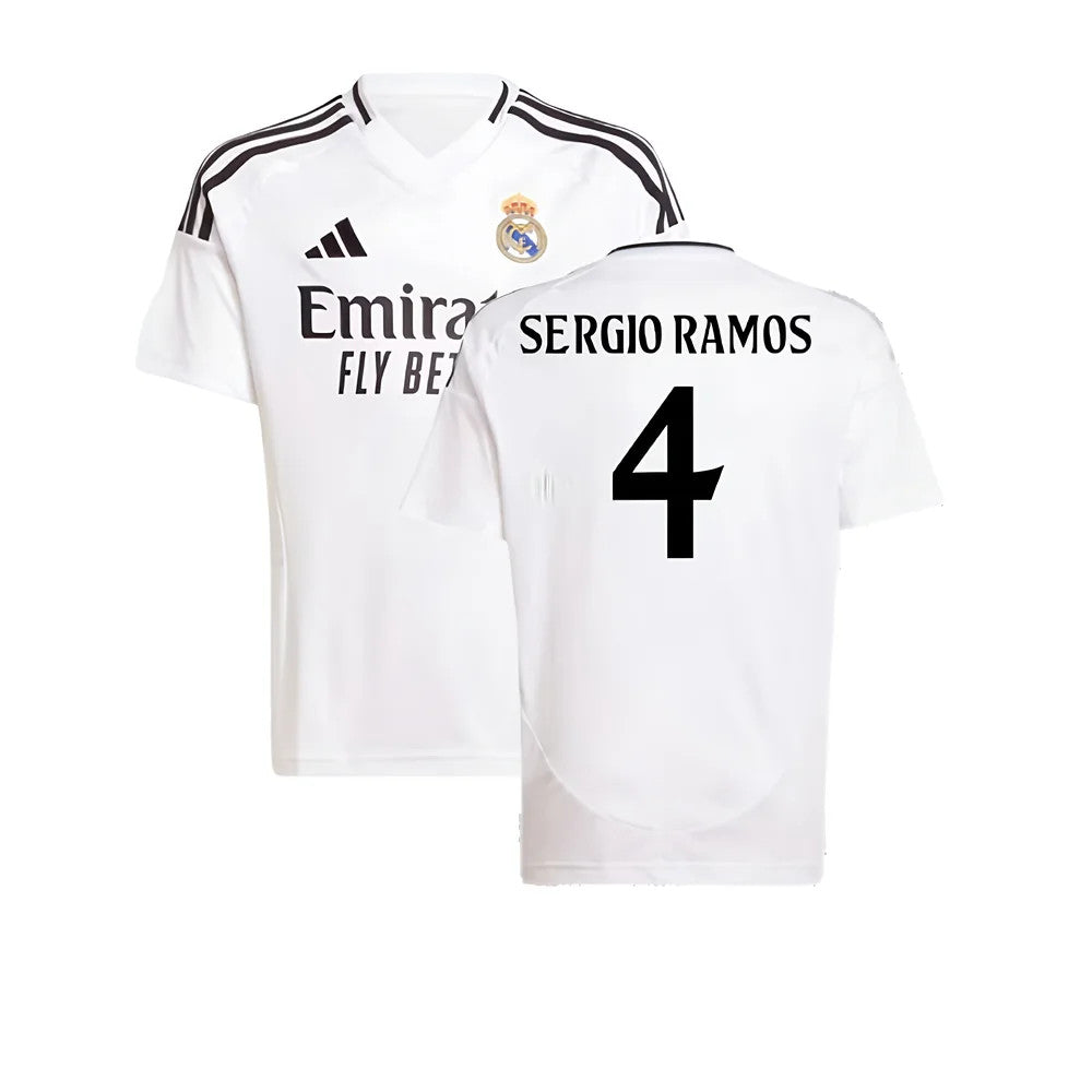 2024-2025 Real Madrid Home Shirt (Kids) (Sergio Ramos 4)_4
